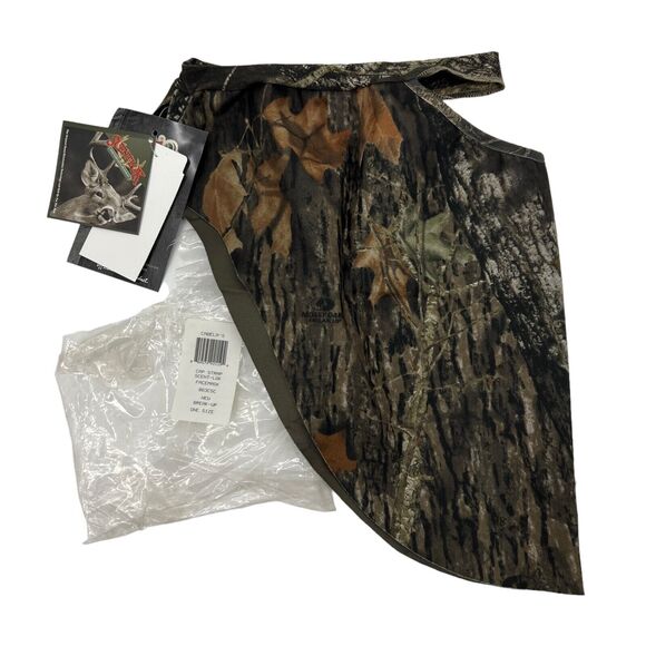 Vintage Cabelas Hunting Face Mask Mossy Oak Camo Scent-lok Cap Strap Made USA - Picture 1 of 11